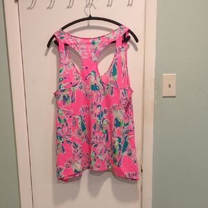 Vibrant Pink Lily Pulitzer Racerback XL